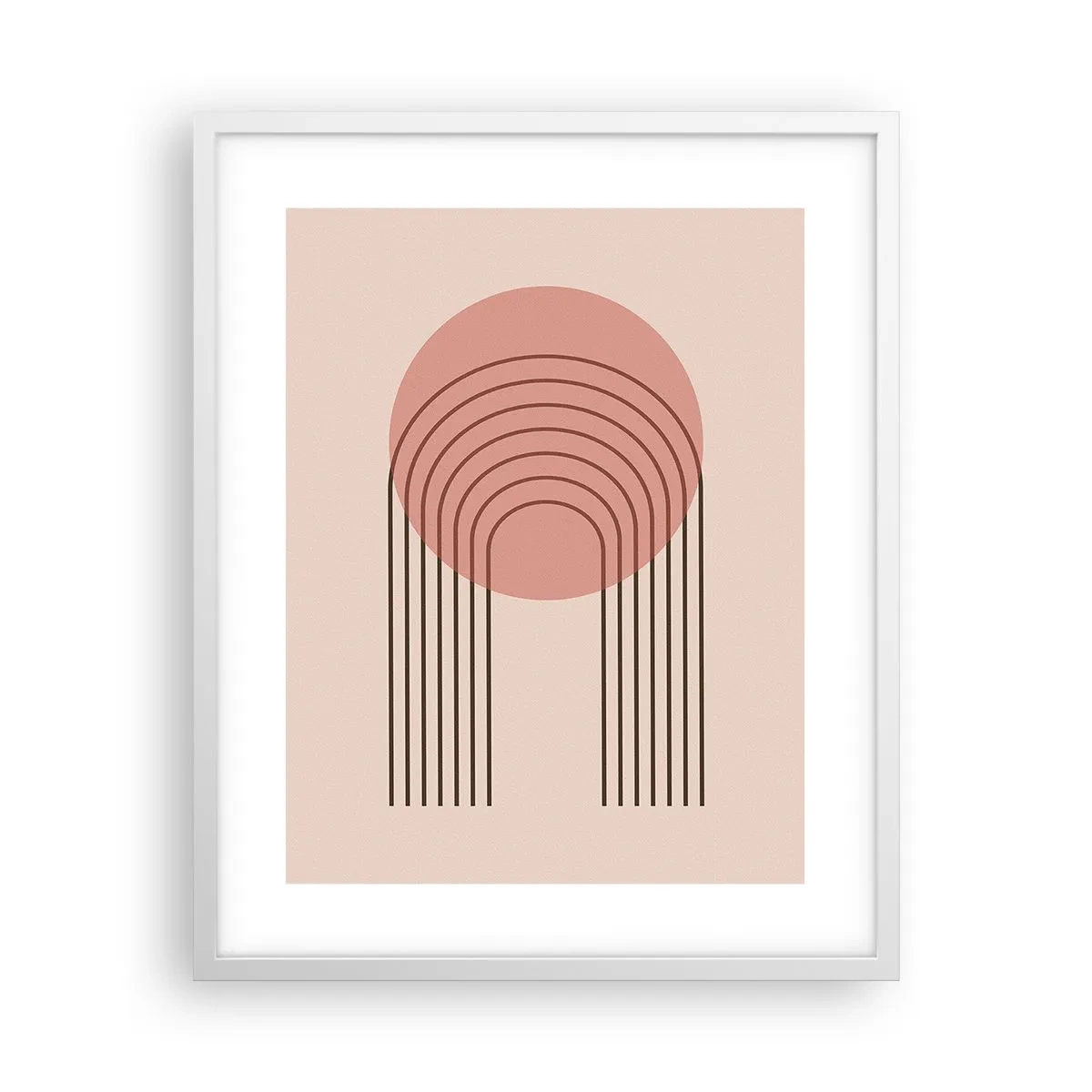 Plakat w białej ramie - Nieodparte przyciąganie - 40x50 cm