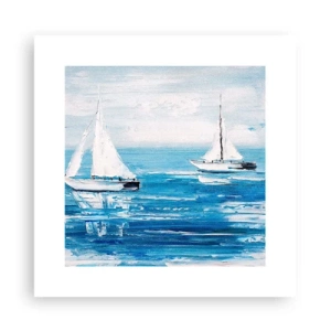 Plakat - Z przyjacielem u boku - 30x30 cm