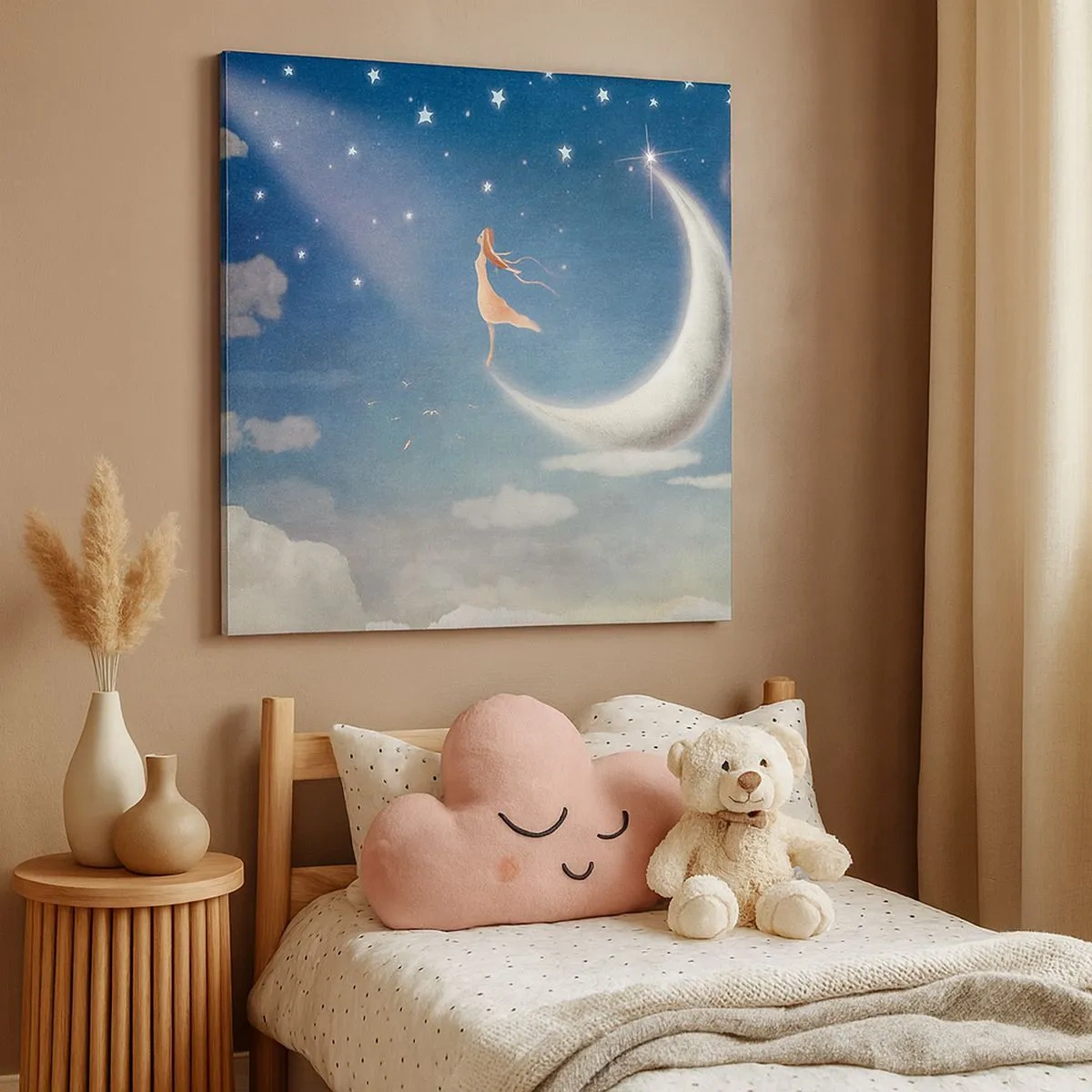 Obraz na płótnie - Zalotnica niebieska - 30x30 cm