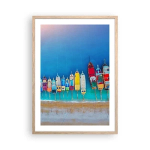 Plakat w ramie jasny dąb - Z lotu ptaka - 50x70 cm