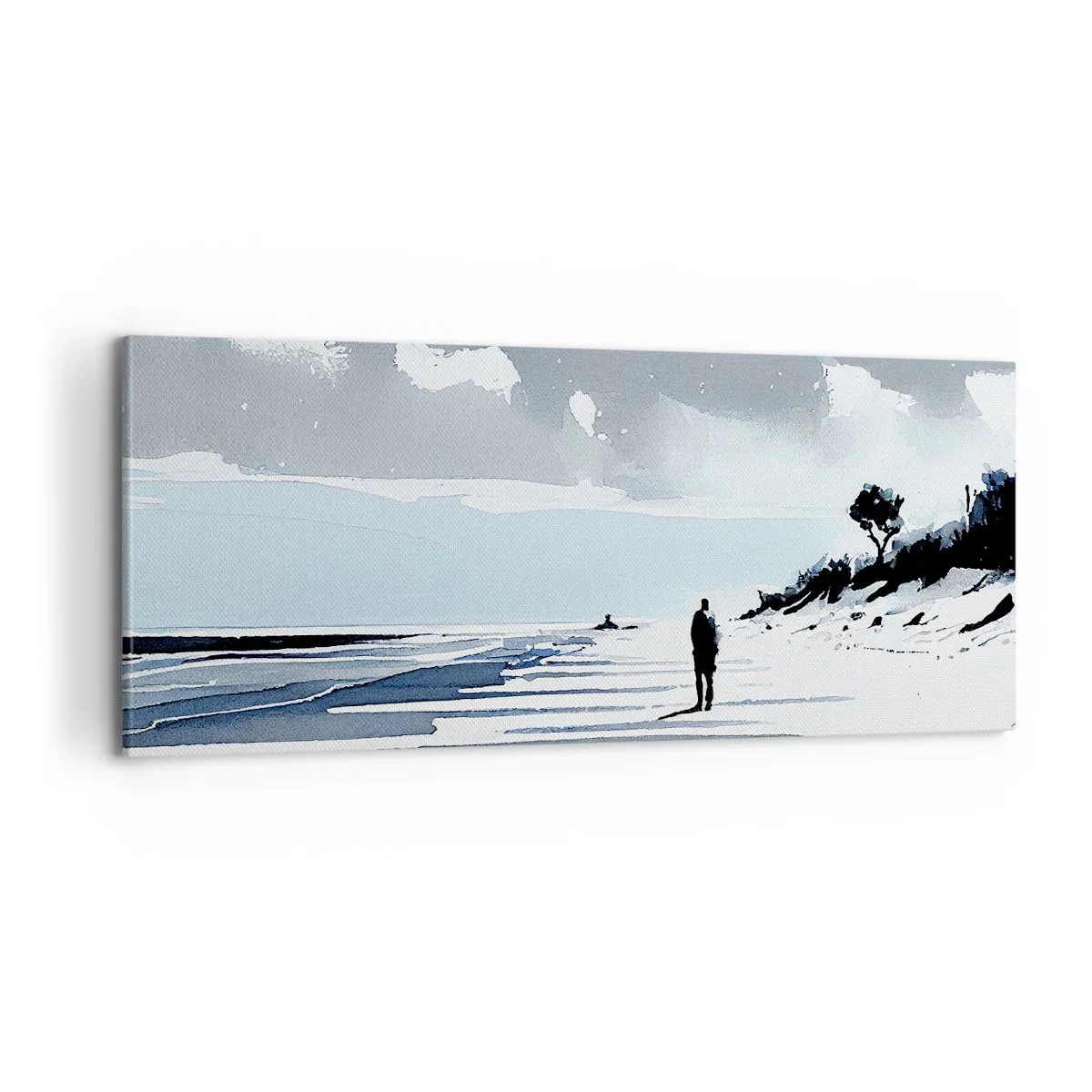 Obraz na płótnie - Sam na sam - 100x40 cm