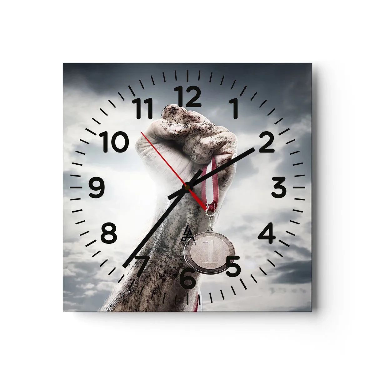 Zegar ścienny - Per aspera ad astra - 30x30 cm