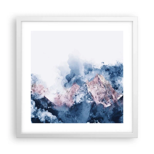Plakat w białej ramie - To są szczyty! - 40x40 cm