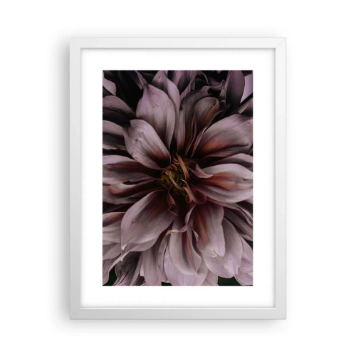 Plakat w białej ramie - Kwietne serce - 30x40 cm