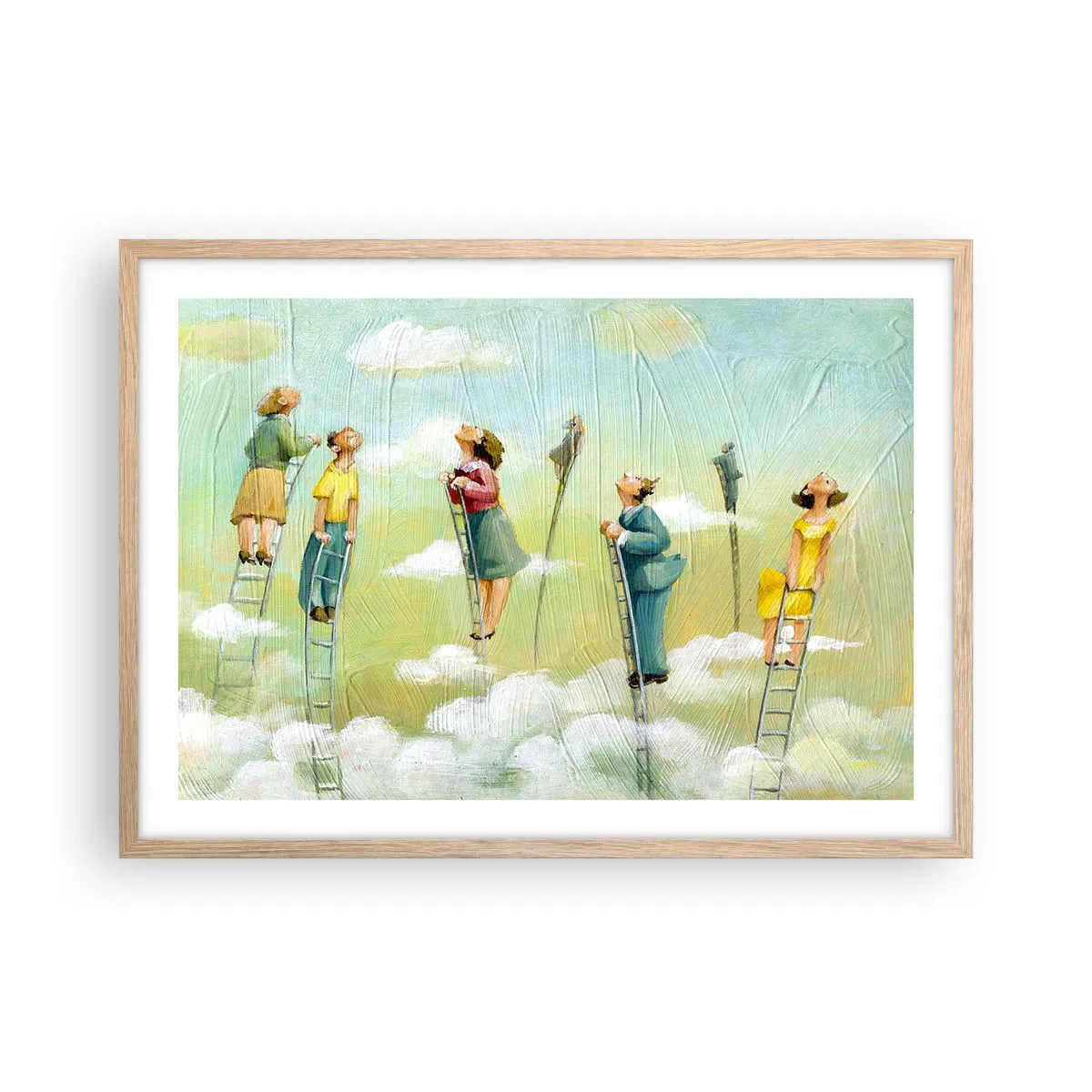 Plakat w ramie jasny dąb - Za swoim marzeniem - 70x50 cm