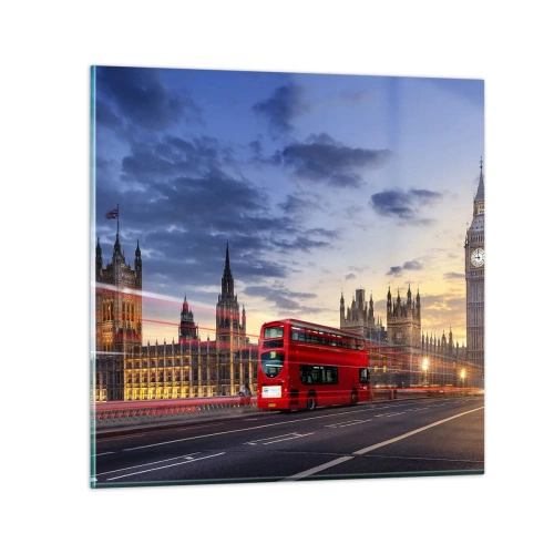 Obraz na szkle - Znaki szczególne - 70x70 cm