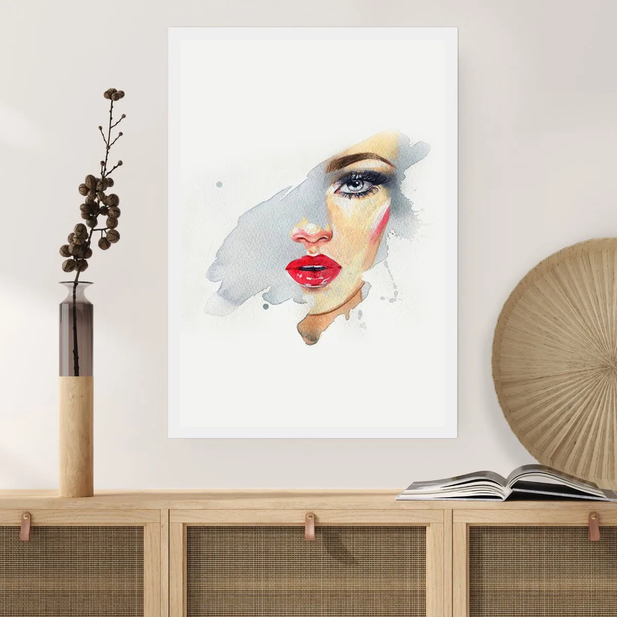 Plakat - Odbicie w kropli wody - 70x100 cm