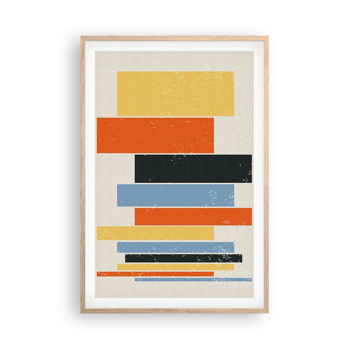 Plakat w ramie jasny dąb - Zapis muzyki - 61x91 cm