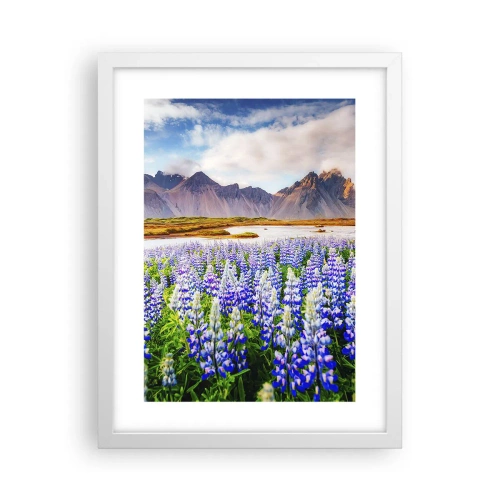 Plakat w białej ramie - Siła i surowość obok łagodności - 30x40 cm