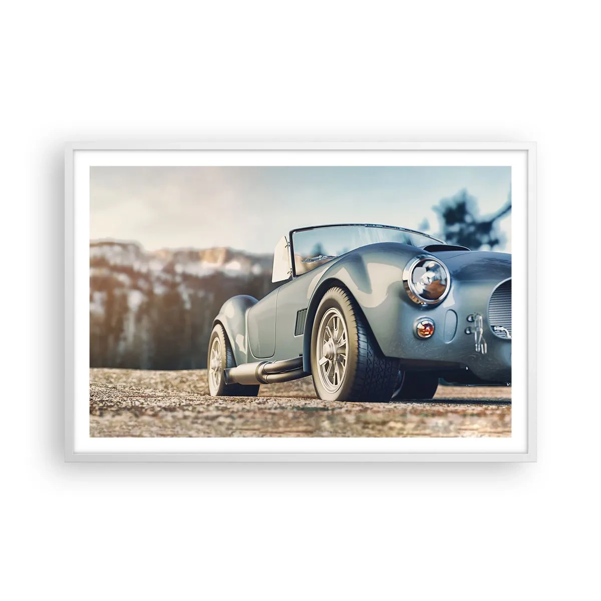 Plakat w białej ramie - Bo liczy się styl - 91x61 cm