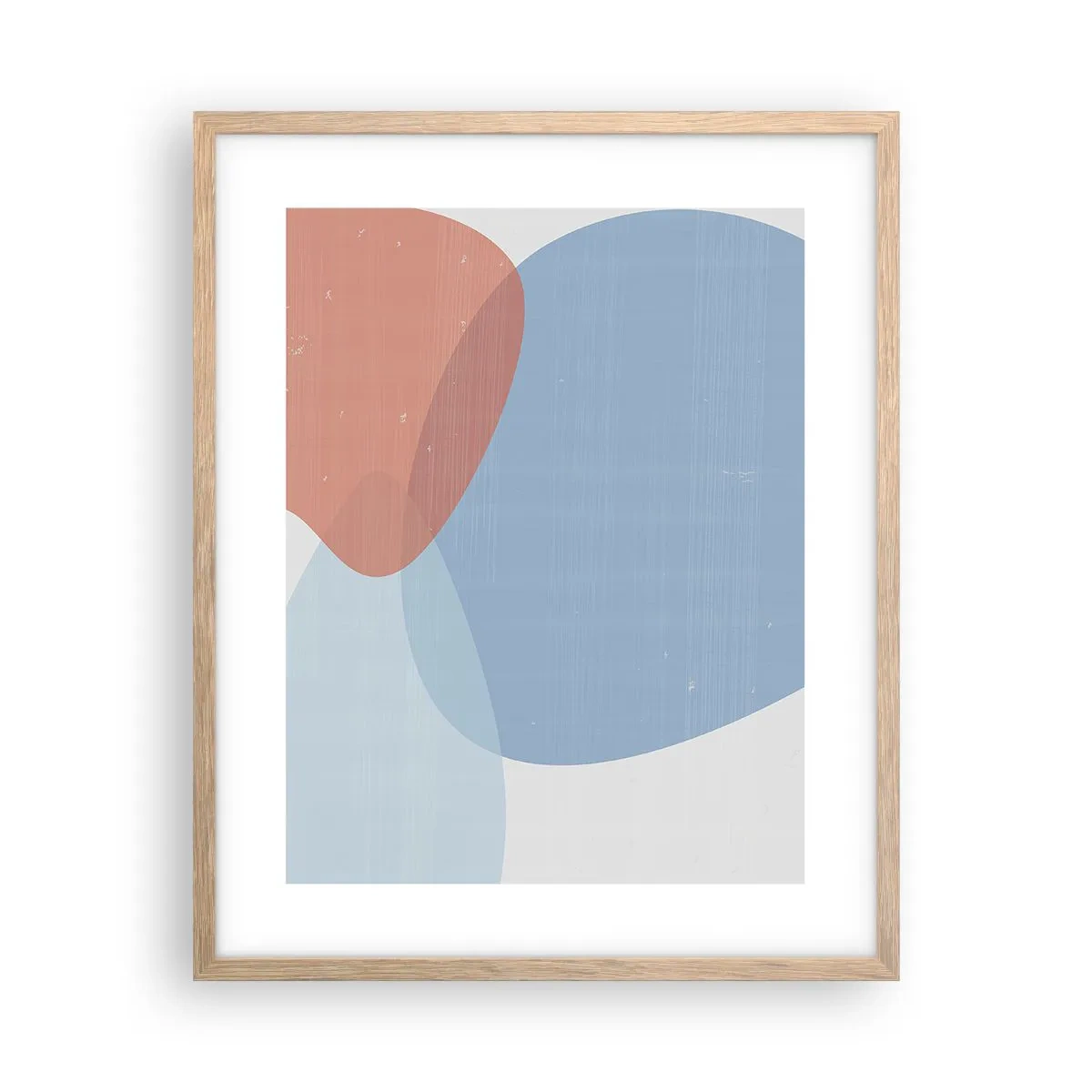 Plakat w ramie jasny dąb - Pastelowe związki - 40x50 cm