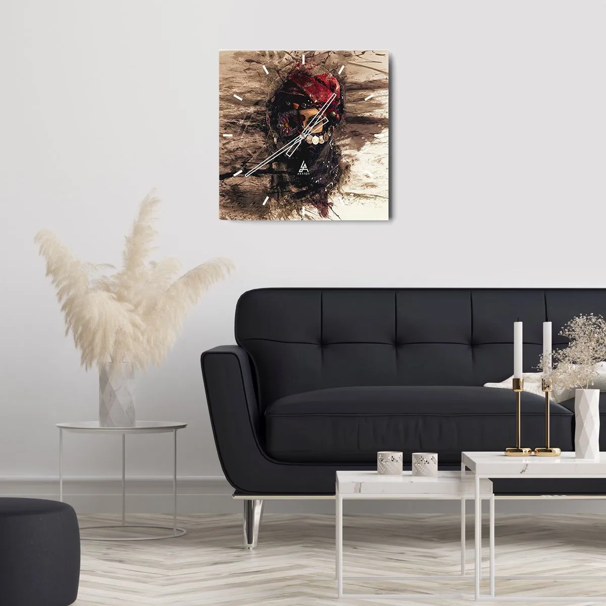 Zegar ścienny - Co najmniej niepokojąca - 40x40 cm