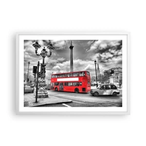 Plakat w białej ramie - Prawdziwy krwioobieg miasta - 70x50 cm