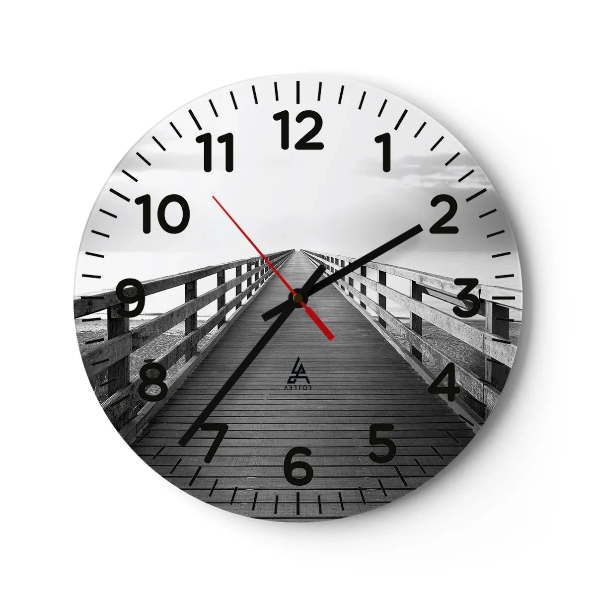 Zegar ścienny - W siną dal… - 40x40 cm