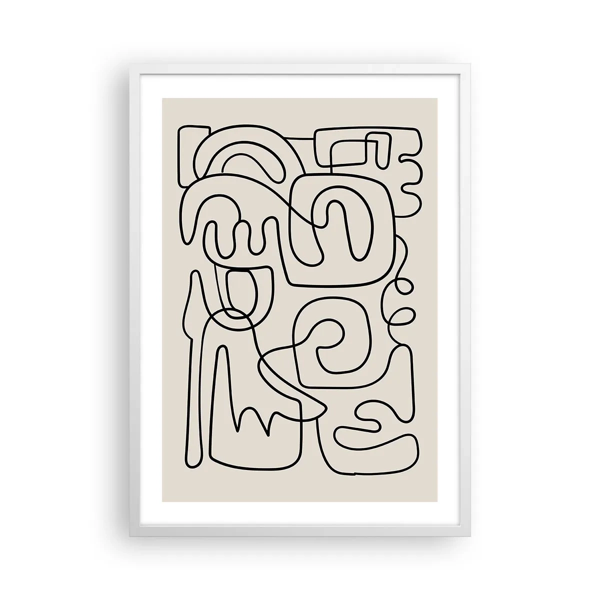 Plakat w białej ramie - Po śladzie - 50x70 cm