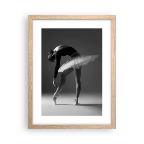 Plakat w ramie jasny dąb - Bella balerina - 30x40 cm