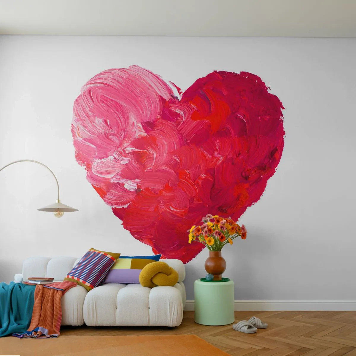 Fototapeta Standard Eco - All you need is love - Abstrakcja, Czerwone Serce, Symbol Miłości - 300x210 cm
