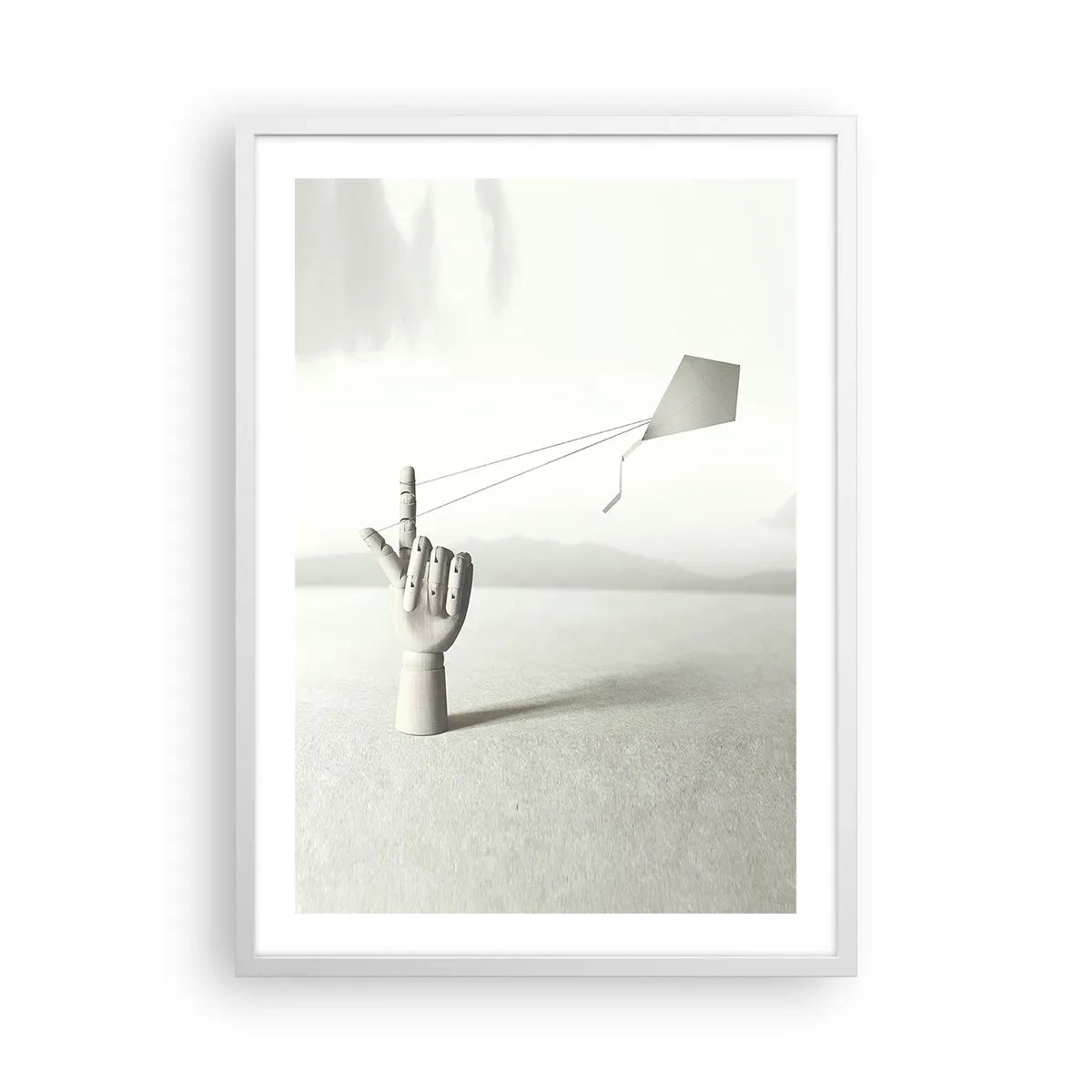 Plakat w białej ramie - Próba sił - 50x70 cm