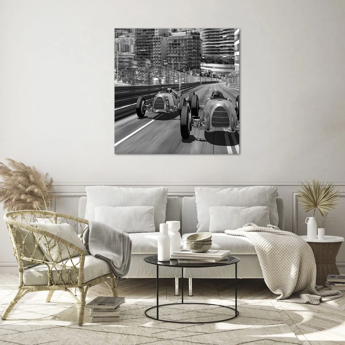 Obraz na szkle - Dawno temu w Monte Carlo - 50x50 cm