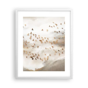 Plakat w białej ramie - Już czas… - 40x50 cm