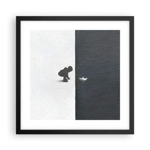 Plakat w czarnej ramie - Wielka wyprawa - 40x40 cm