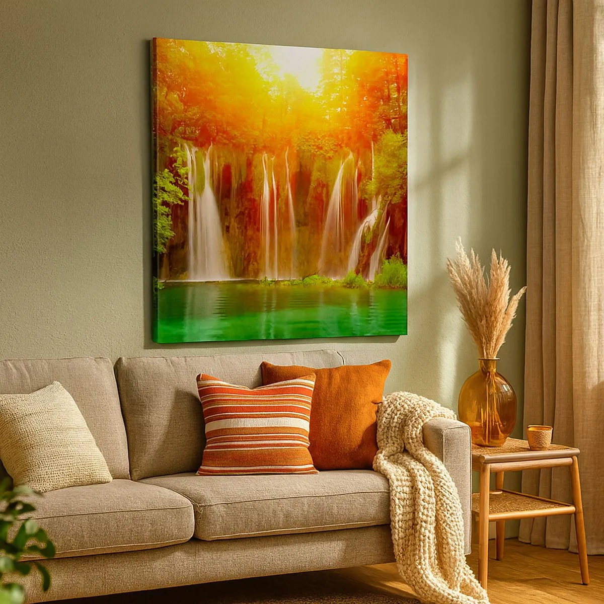 Obraz na płótnie - W słońcu i w cieniu - 30x30 cm