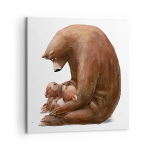 Obraz na płótnie - Słodkich snów, dzieciaki - 50x50 cm