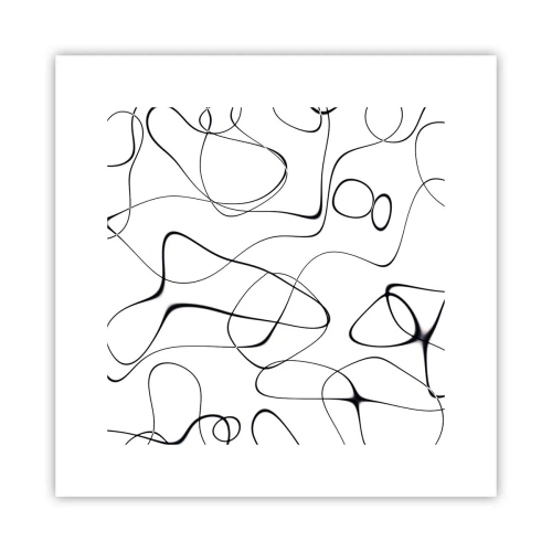 Plakat - Ścieżki życia, koleje losu - 30x30 cm