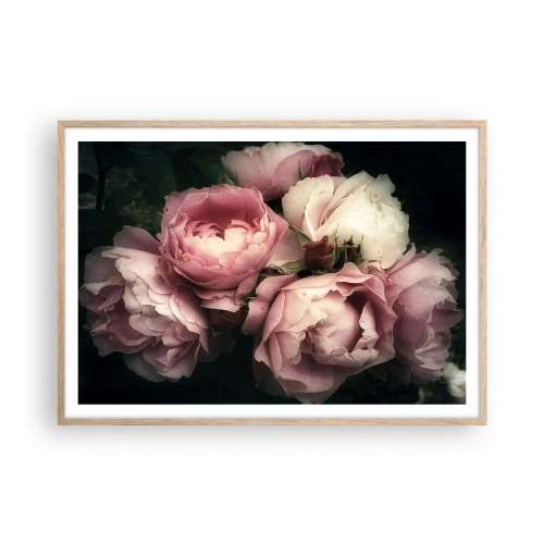 Plakat w ramie jasny dąb - Czar belle epoque - 100x70 cm