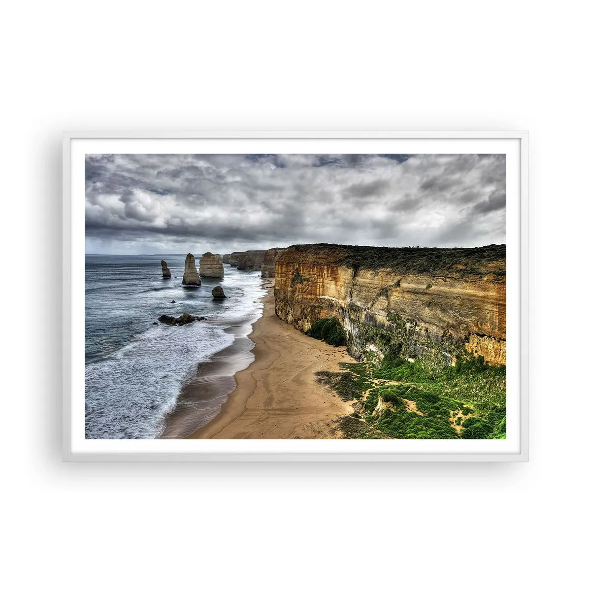 Plakat w białej ramie - Surowe piękno - 100x70 cm