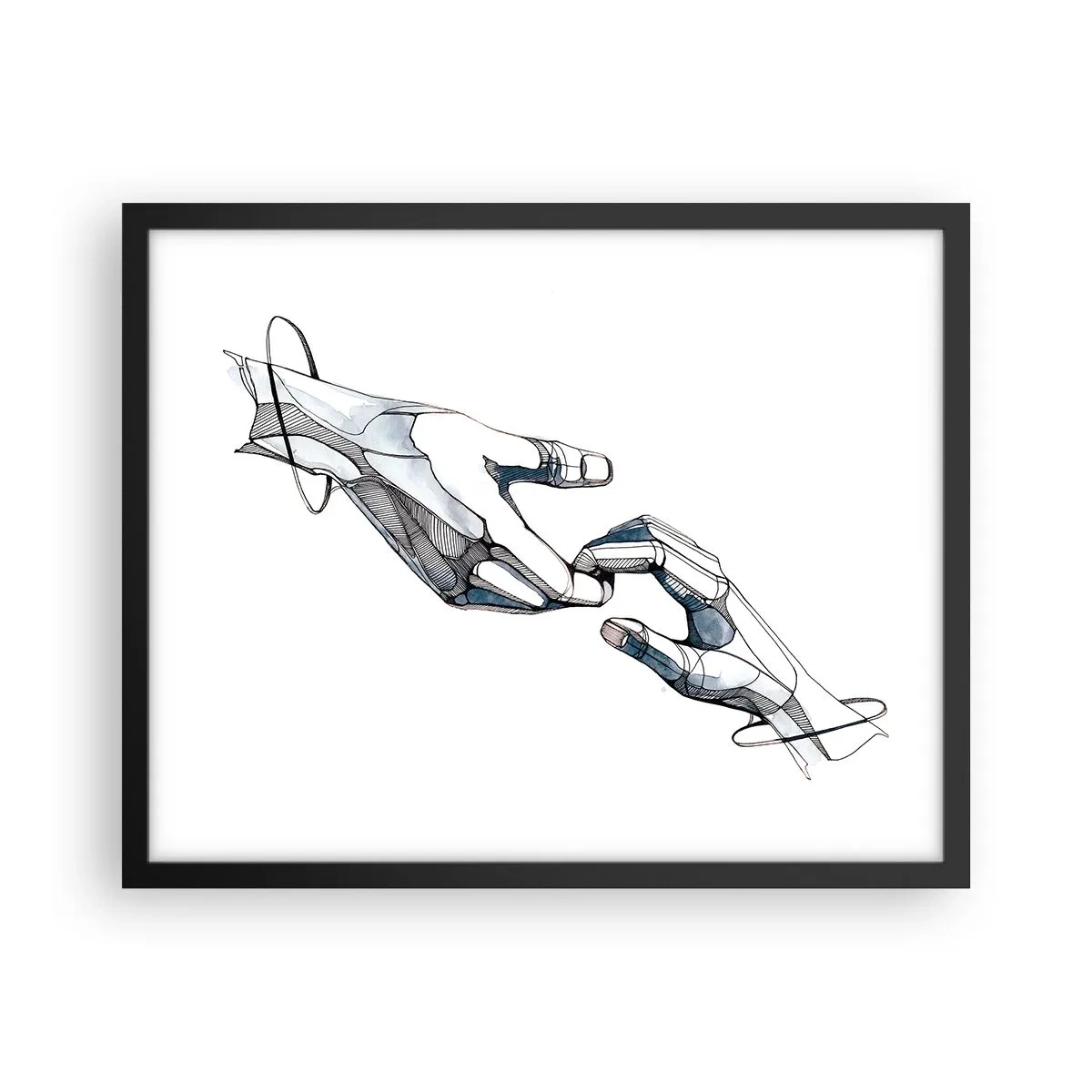 Plakat w czarnej ramie - Dobry gest - 50x40 cm