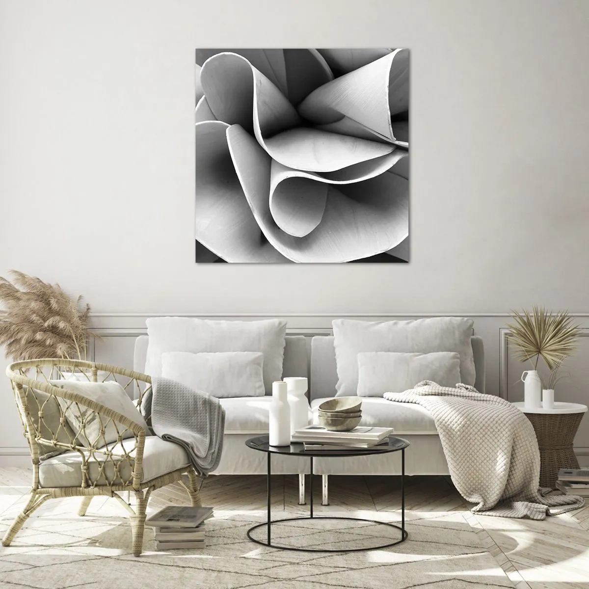 Obraz na szkle - Dzieje się w przestrzeni - 40x40 cm