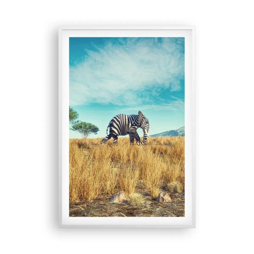 Plakat w białej ramie - Szarość już niemodna - 61x91 cm