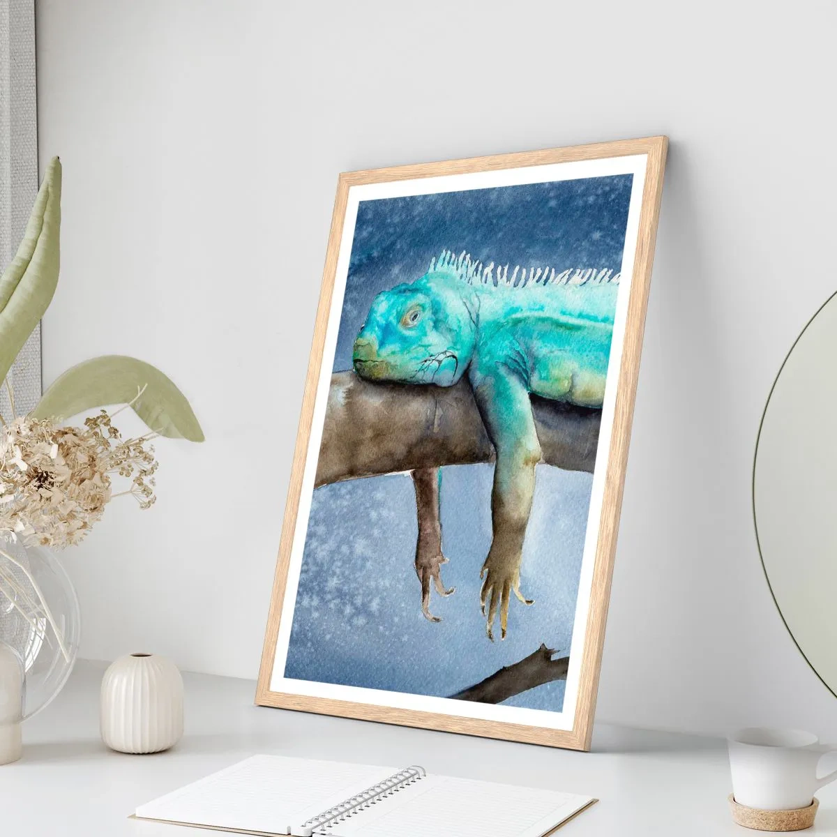 Plakat w ramie jasny dąb - Jest dobrze! - 50x70 cm