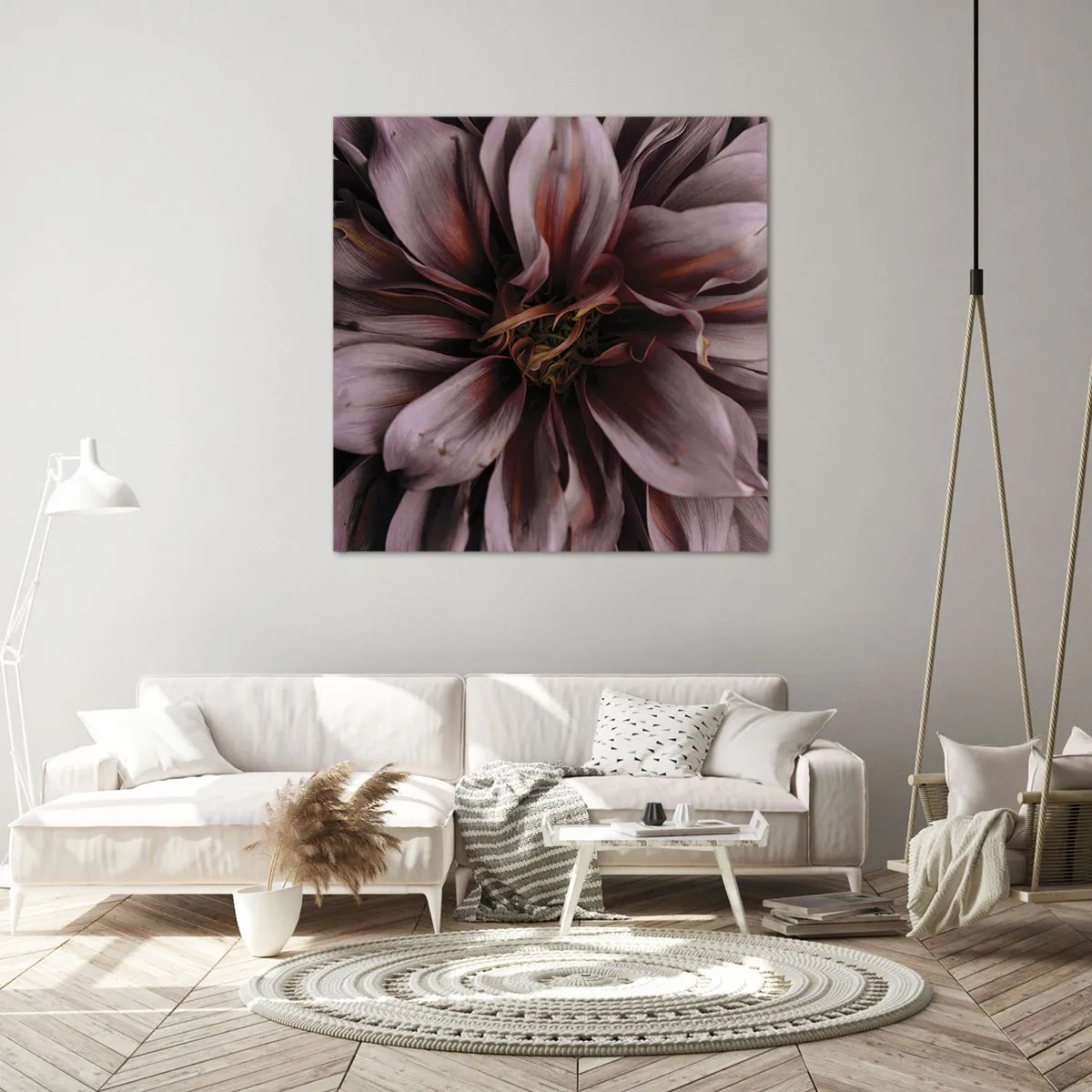 Obraz na płótnie - Kwietne serce - 50x50 cm