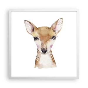 Plakat w białej ramie - Natura niewinności - 60x60 cm