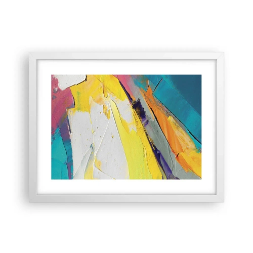 Plakat w białej ramie - Anatomia światła - 40x30 cm