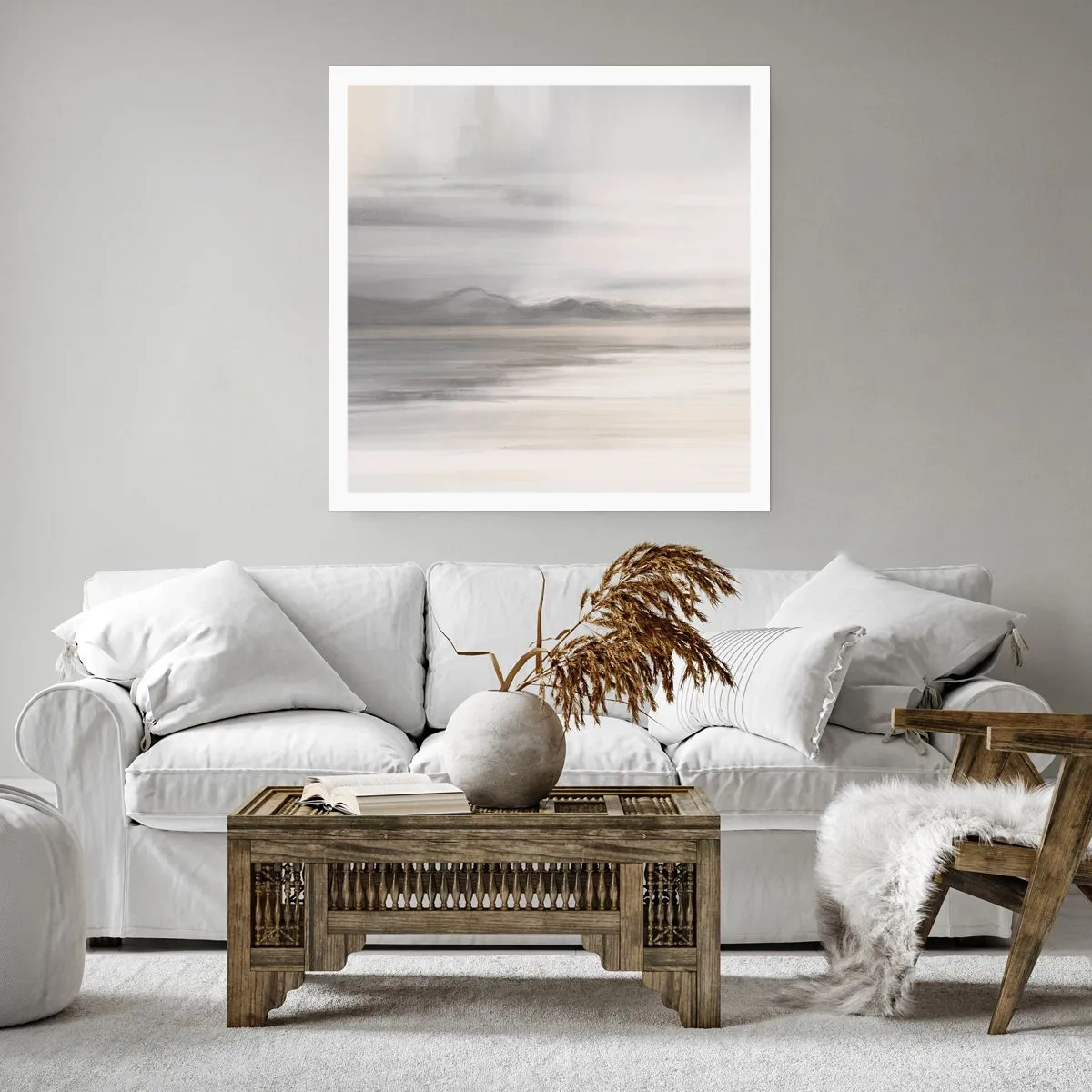 Plakat - Zamyślona dal - 60x60 cm