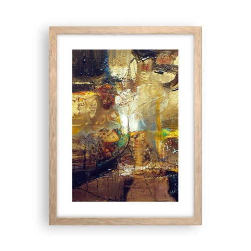 Plakat w ramie jasny dąb - Zimno, cieplej, gorąco - 30x40 cm