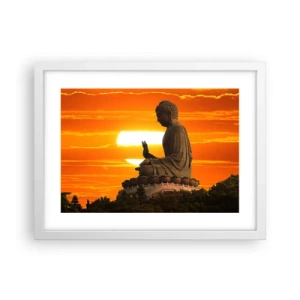 Plakat w białej ramie - Bez strachu przed światem - 40x30 cm