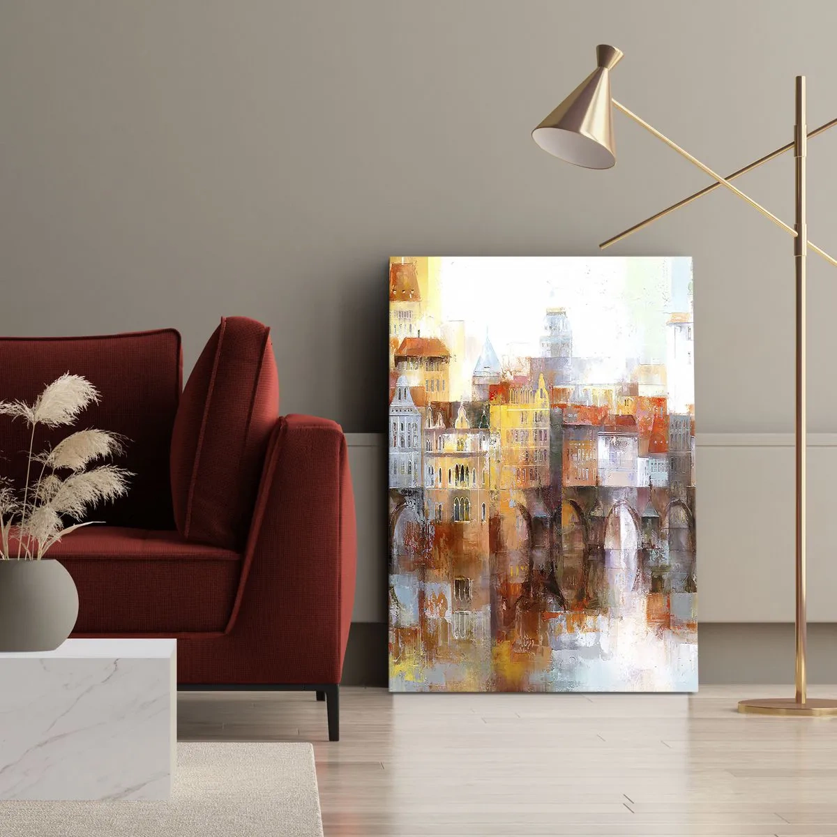 Obraz na płótnie - Pod mostem też pięknie - 55x100 cm