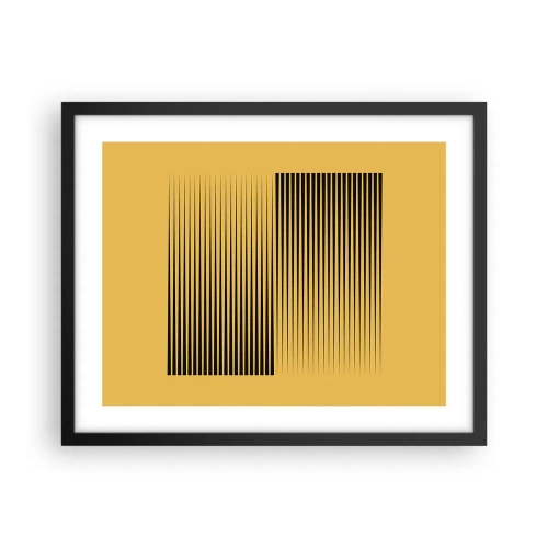 Plakat w czarnej ramie - Kwadratura przeciwieństw - 50x40 cm