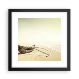 Plakat w czarnej ramie - Wspomnienie mórz południowych - 30x30 cm