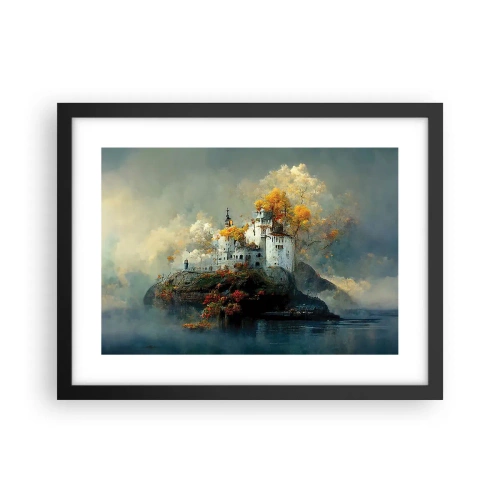 Plakat w czarnej ramie - Początek romantycznej opowieści - 40x30 cm