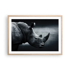 Plakat w ramie jasny dąb - Prawy profil - 70x50 cm