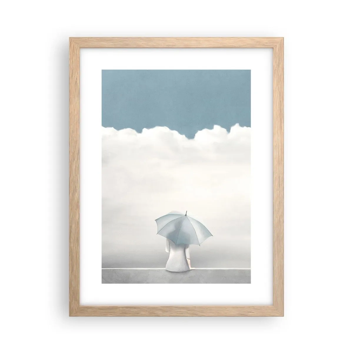 Plakat w ramie jasny dąb - Na krawędzi jawy i marzenia - 30x40 cm