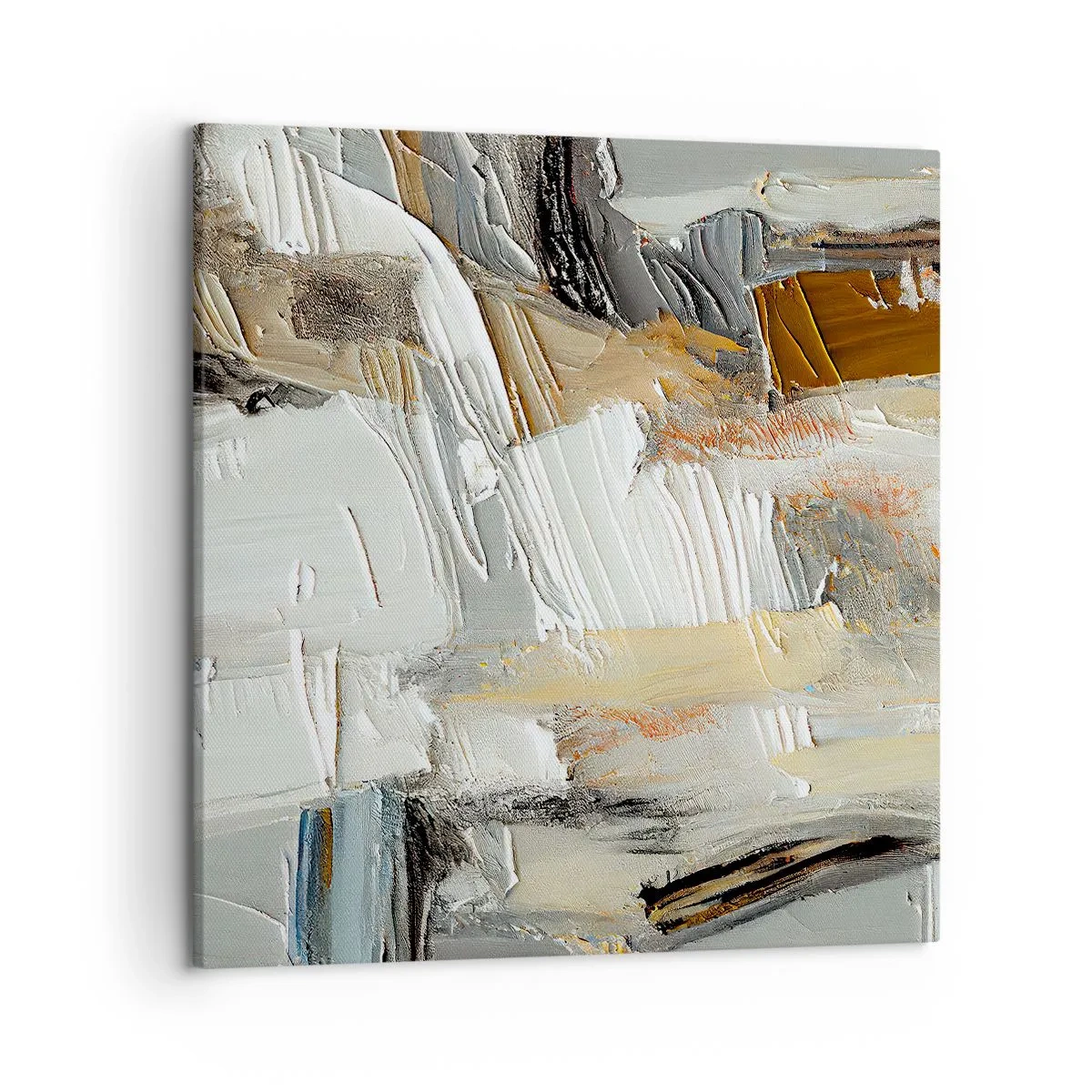 Obraz na płótnie - Barwne nawarstwienia - 50x50 cm