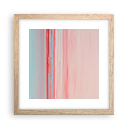 Plakat w ramie jasny dąb - Abstrakcja o świcie - 30x30 cm