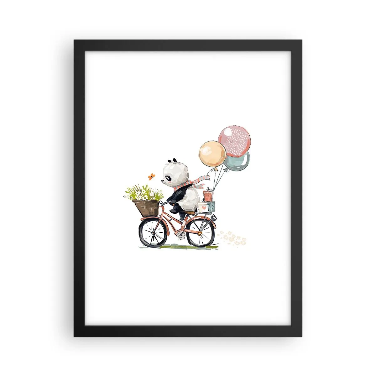 Plakat w czarnej ramie - Szczęśliwy dzień - 30x40 cm