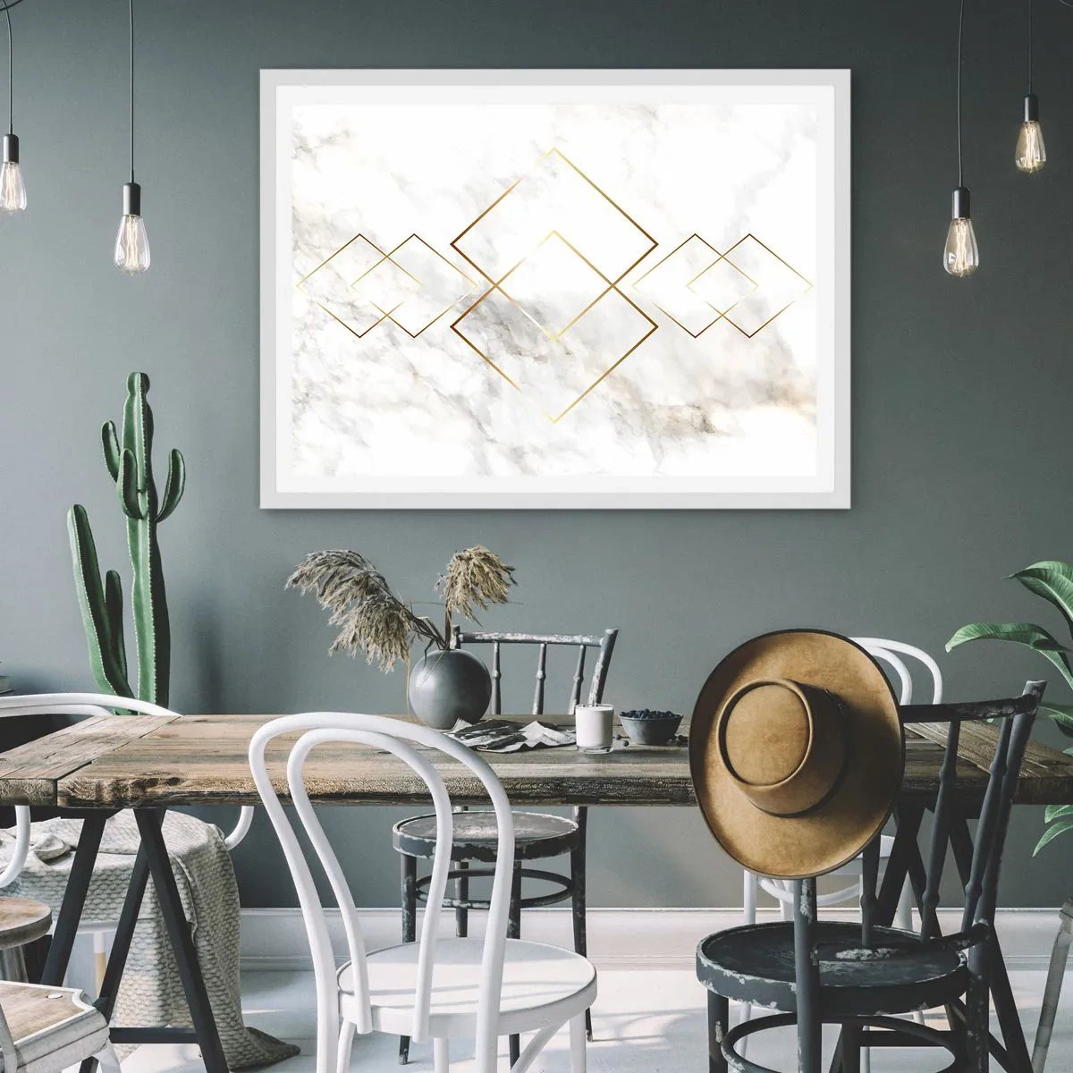 Plakat w białej ramie - Widok na nieskończoność - 70x50 cm